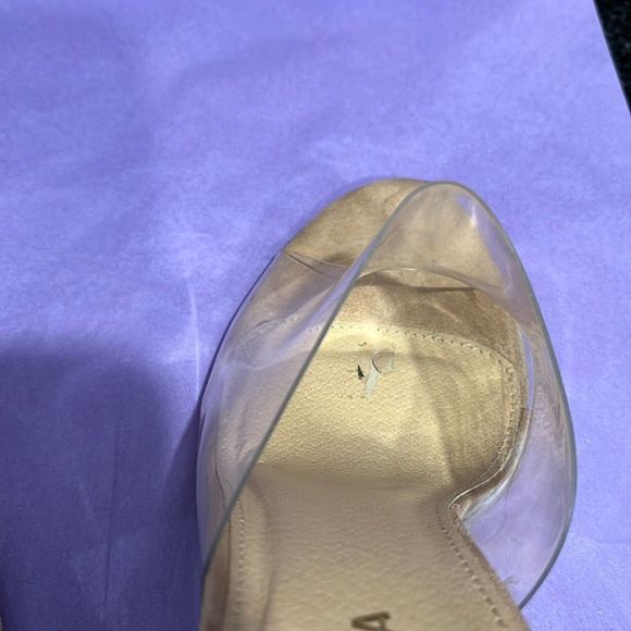 Lucite sandal heels sz10 Good pre- owned condition worn 2x - Picture 6 of 6